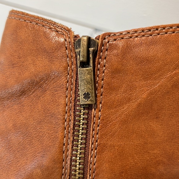 Lucky Brand Basel Booties - Sz: 7, Cognac, Leather - Picture 15 of 15